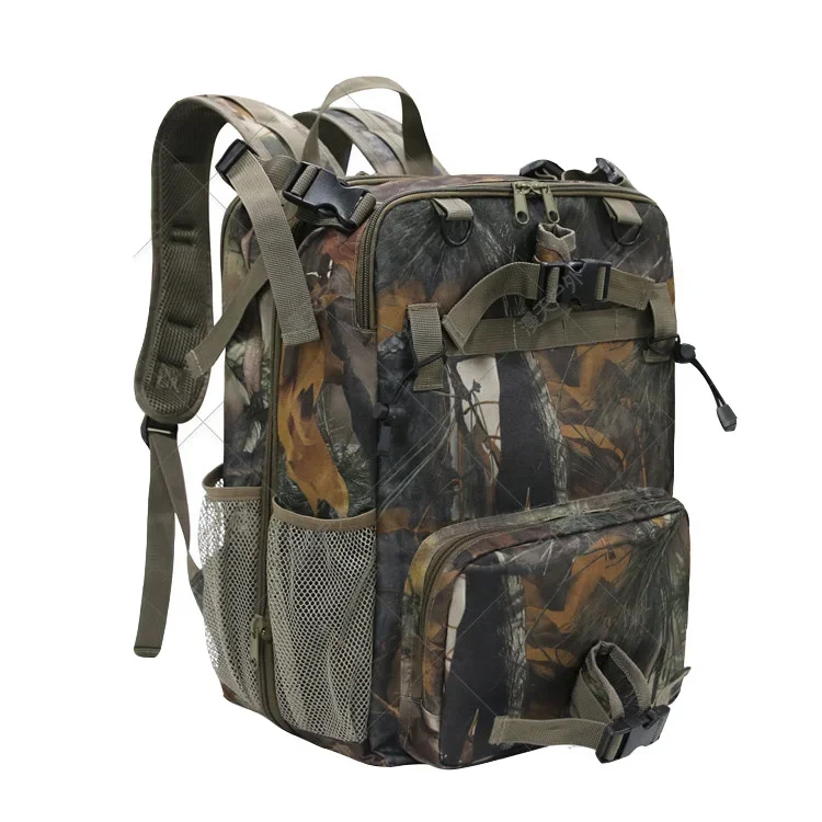 Outdoor Camping Hiking Canvas Waterfowl Camo Duck Waterfowl Resistant Chair Camouflage Waterproof Hunting Backpacks with Frame