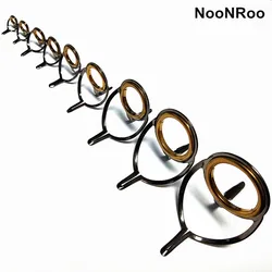 NooNRoo-Shiny Gray Color Fishing Rod with Gold Ring, Stripping Guides, Repair Rod Building, High Quality