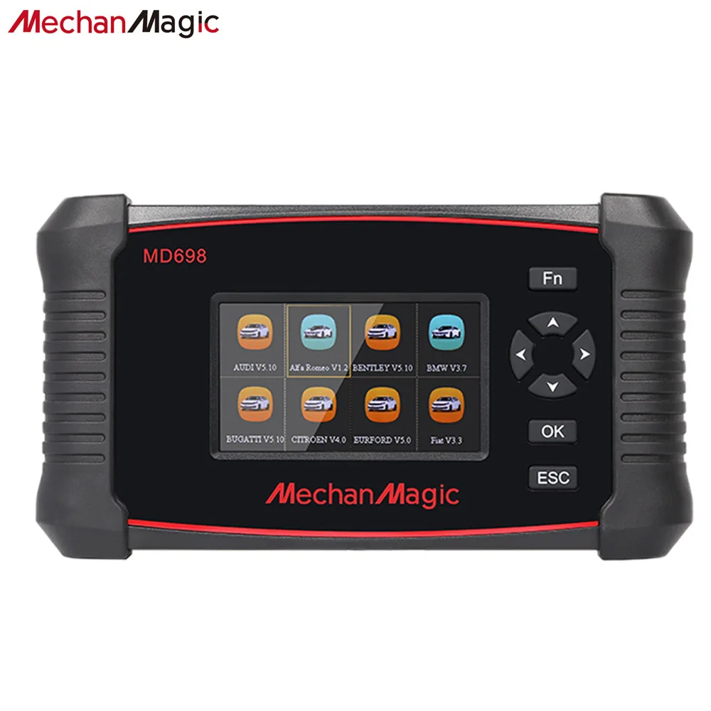 

MechanMagic MD698 OBD2 Car Scanner Diagnostic Tool Full System with ABS SRS Engine Fault Code Reader OBD Car Scanner Tool