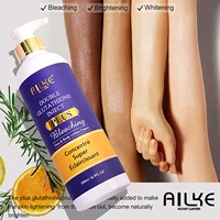 AILKE Lotion pour le corps éclaircissante au glutathion, hydratante, même le teint, améliore la peau foncée et noire, soutient le logo privé 2