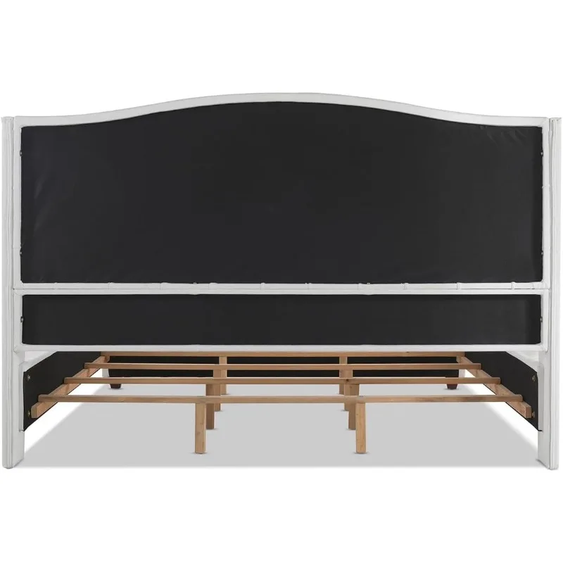 Gepolstertes Kopfteil bett, King Size, Polyester