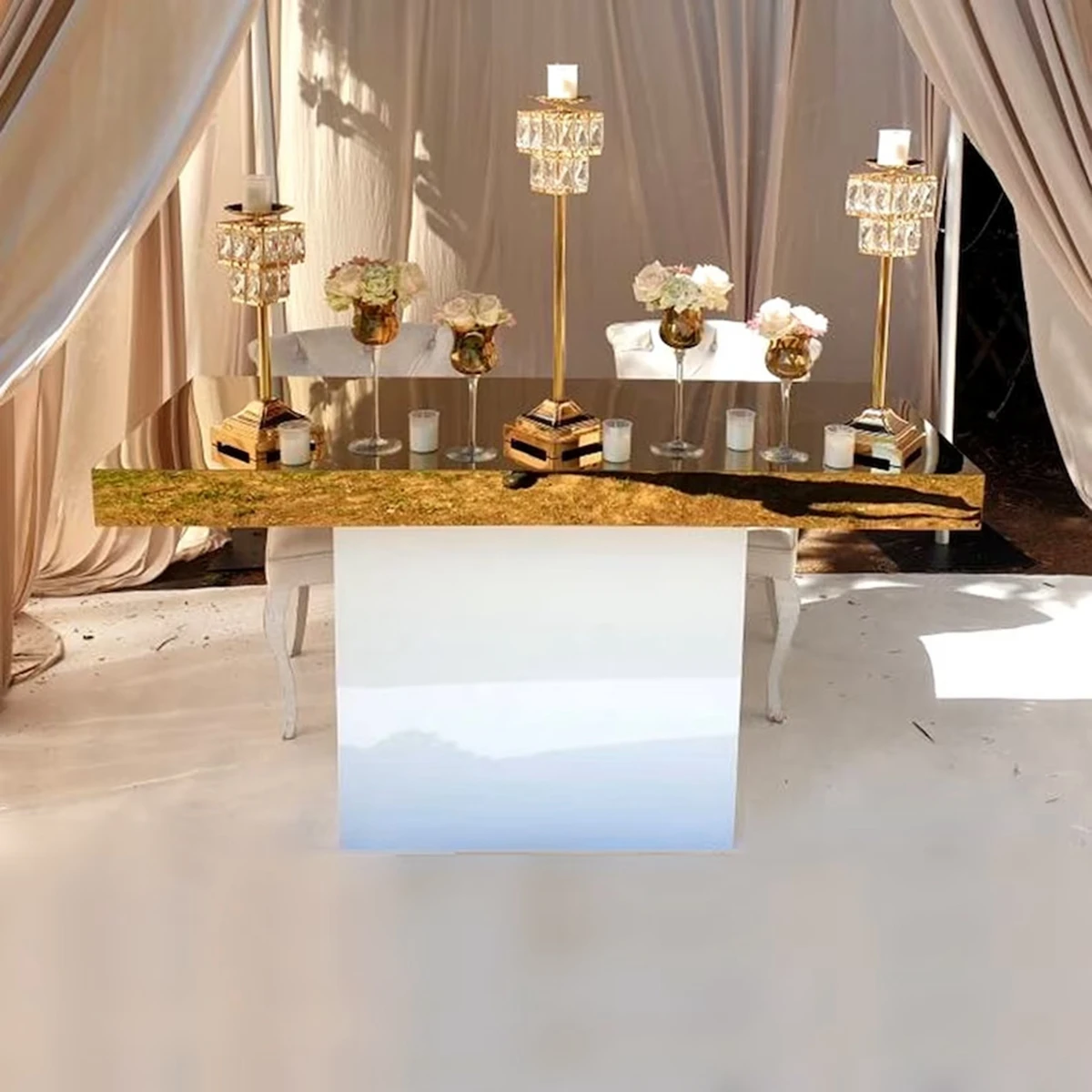 

decoration wedding white dining tables acrylic backdrop stage table with top for event and party frame weddings cake table 421