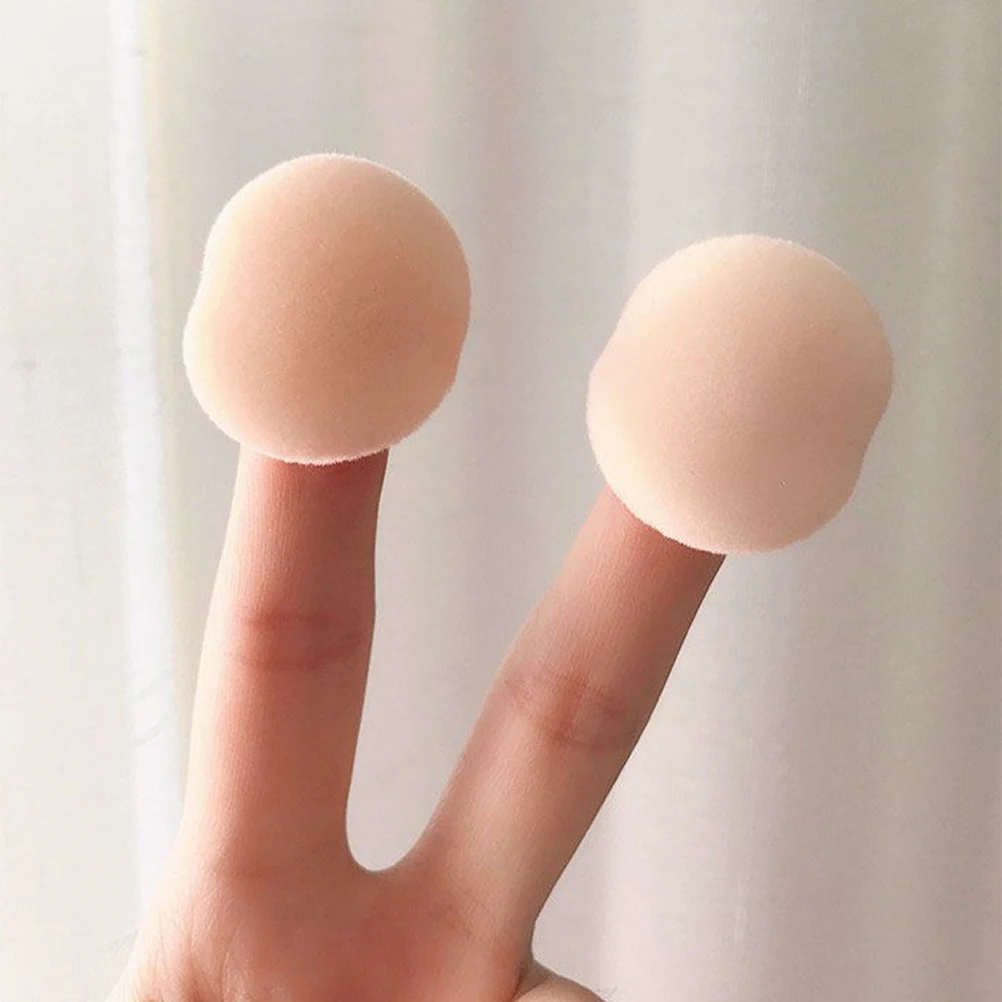 

5 Pcs Mini Powder 2 5cm Round Flock Makeup Sponge for Face Body Powder Setting Cosmetics Gift Women Beauty Tools