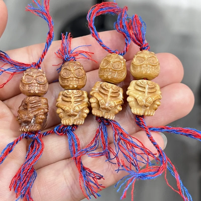 Tibetan-style bone three-way connector woven bracelet necklace Buddhist fashion accessory spacer beads