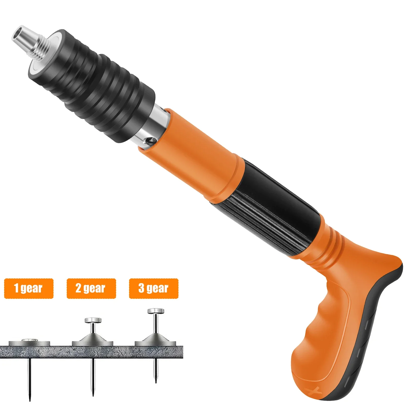 Mini Nailer Tool Manual Nail Gun Fastening Tools Low Noise Air Nailer Machine Adjustable Cement Wall Nailer for Woodworking