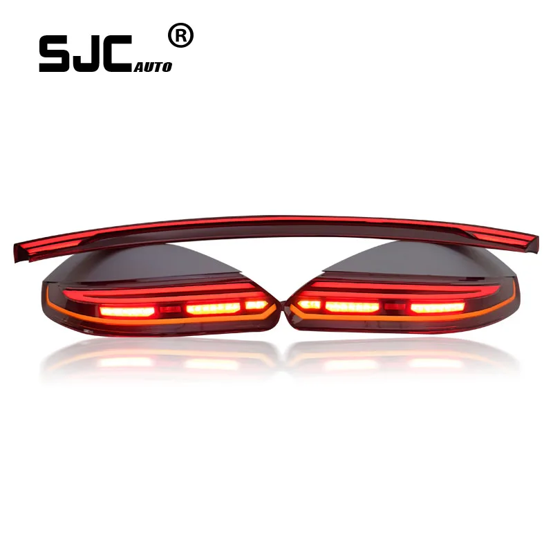 SJC Auto Parts Taillamps For Porsche Panamera 970.1 970.2 Rear Brake Lights 2010-2016 Led Taillights With Middle Light Bar