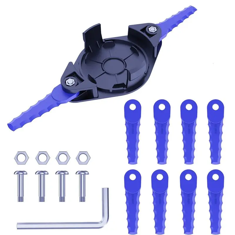ABWR-KST120X Trimmer Blade And Cover Caps Kit Fit For Kobalt KST120X-06 KST2040-06,Weed Eater Blade Kit