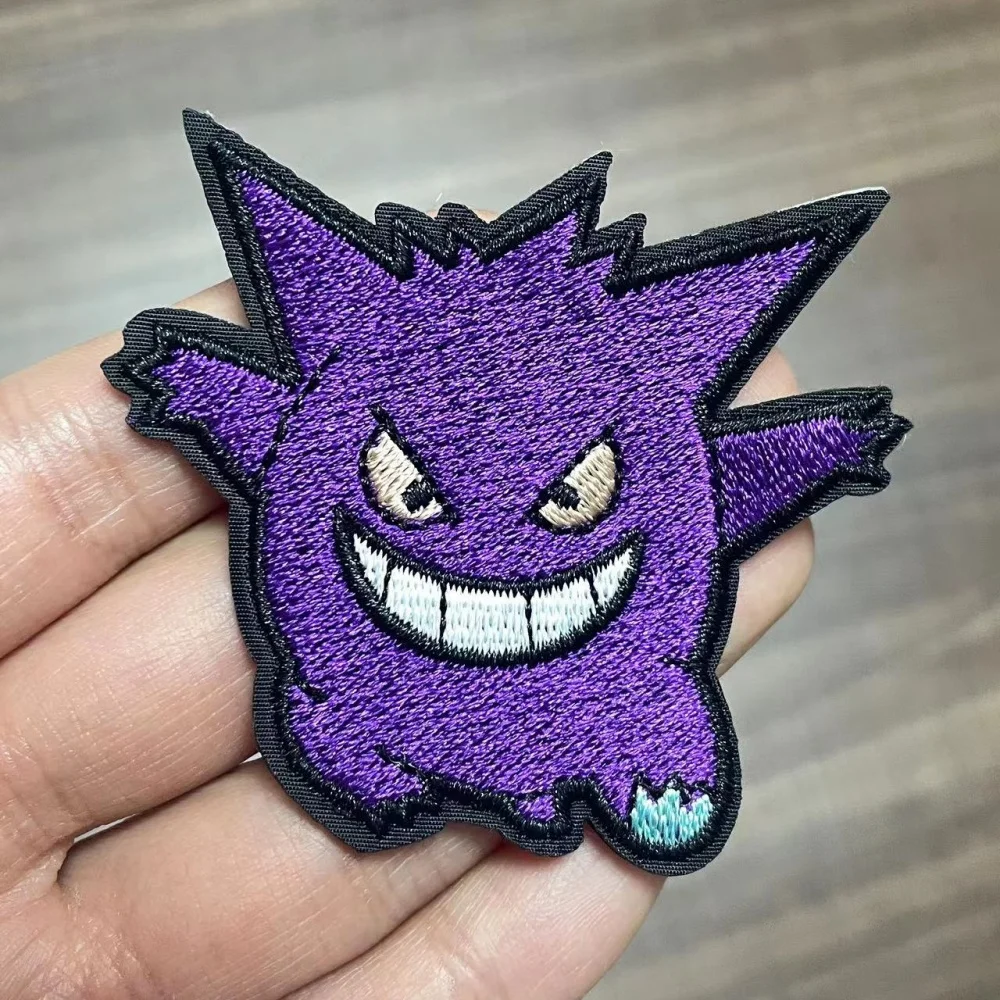 Anime Patch for Clothing Animal gengar Patches Heat Transfer for T-Shirt Children Gift DIY Clothes Stickers Applique Decoration