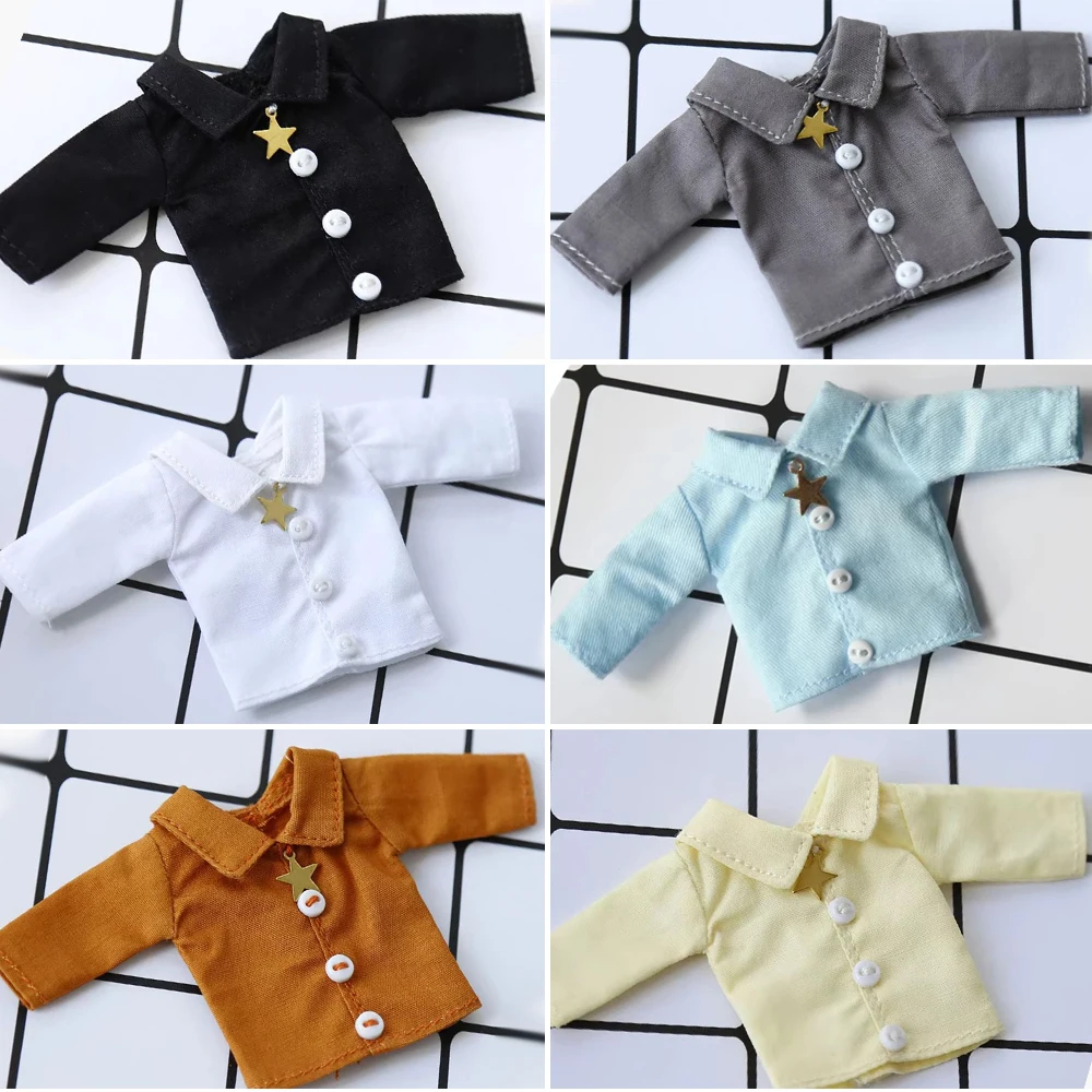 

ob11 doll shirt obitsu11 Long-sleeved shirt GSC clay head can wear 1 / 12BJD long sleeve T-shirt doll accessories