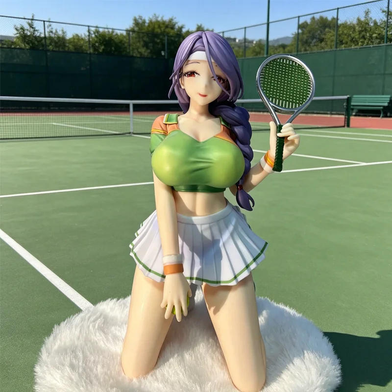 

Аниме-фигурка: Девушка-теннисистка с фиолетовыми волосами, коллекционная модель из ПВХ, 17 см, настольное украшение, декор для дома, для взрослых коллекционеров