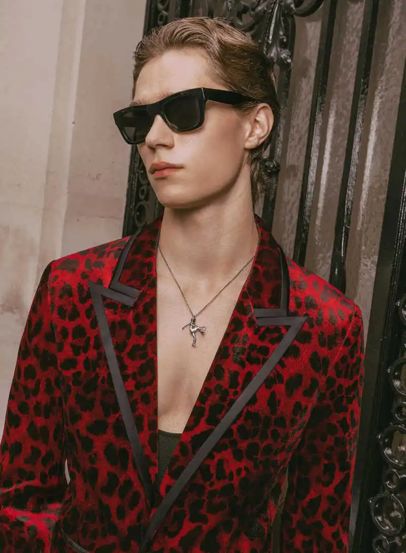 ليوبارد طباعة الرجال الدعاوى سليم صالح 2 قطعة سترة السراويل بلغت ذروتها التلبيب زر واحد مناسبة خاصة مخصص trajes الفقرة hombre