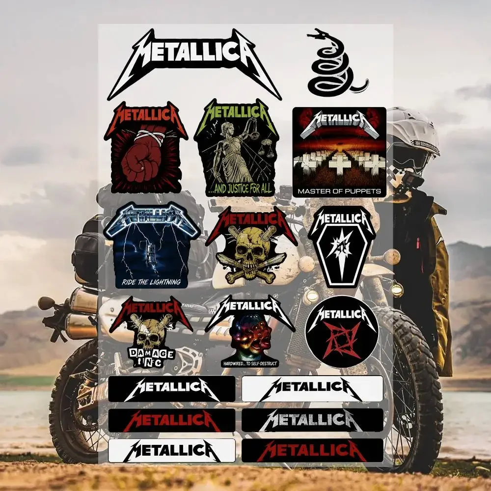 M-eT-aL-L-ica Aesthetic Graffiti Waterproof PVC Stickers for Car Motorcycle Skateboard Helmet Notebook