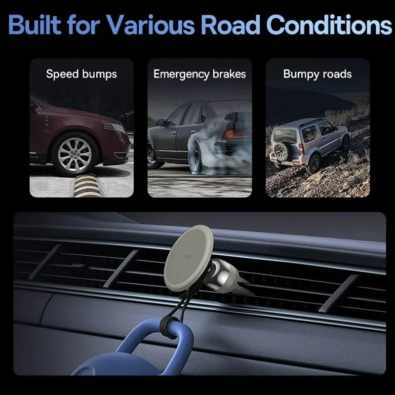 Baseus Car Magnetic Pone Holder for iPhone Support Samsung Xiaomi Air Vent Dashboard Mount GPS 360 Degree Car Moile Phone Holder