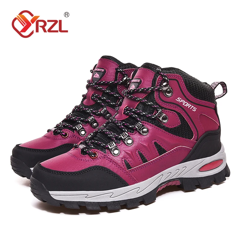 YRZL Men Climbing Shoes Outdoor Hiking Shoes Anti Slip Lightweight Sneakers for Men Comfortable Trekking Boots Running Shoes - Image 4