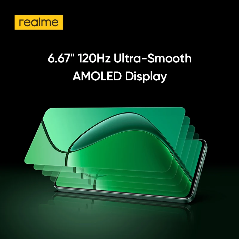 هاتف ذكي Realme 12 4G معالج Snapdragon 685 120 هرتز 6.67 بوصة شاشة AMOLED 50 ميجابكسل Sony LYT-600 OIS كاميرا شحن 67 وات
