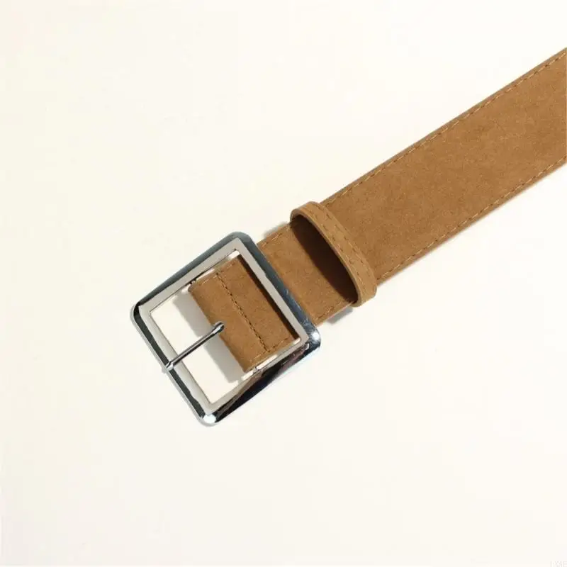  Casual Wasit Belt Wide Metal Clasp Waist Decoration Easy Adjustment for Outfits