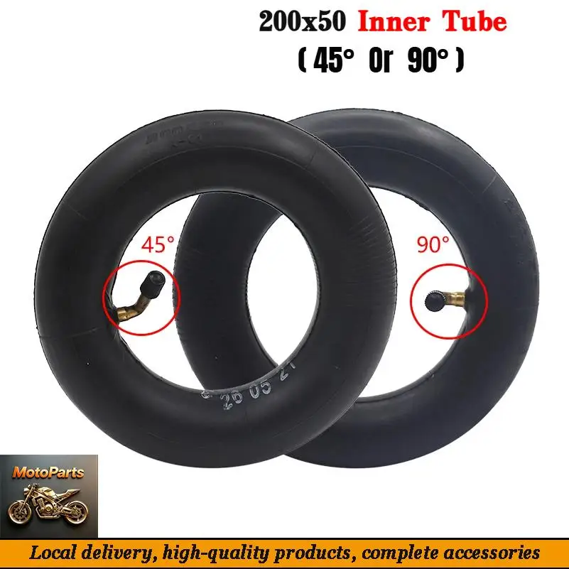 

2pcs 200X50 inner tube 2-piece set (45 ° or 90 °) for 8 Inch Electric Scooter Pneumatic Tire Accessories
