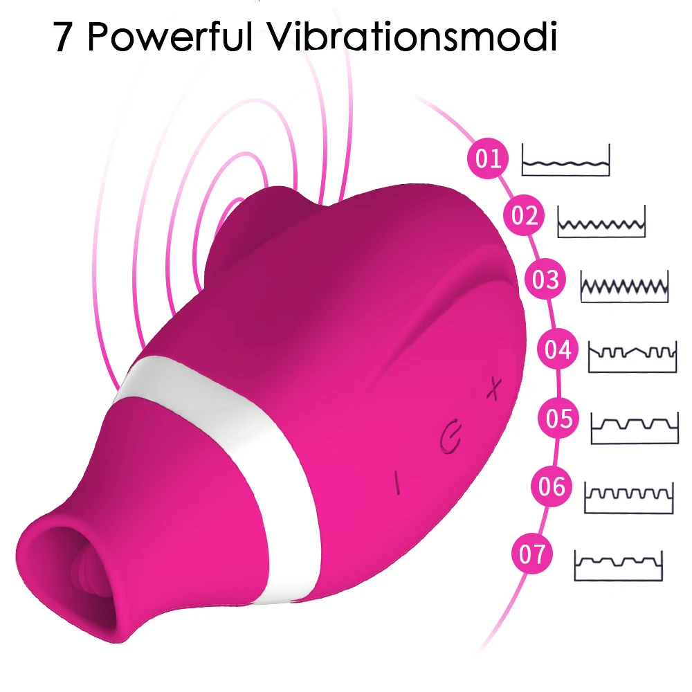 Succhiare leccare vibratore per le donne Sucker clitoride vibratore capezzolo femminile stimolatore sottovuoto orale giocattoli del sesso merci per