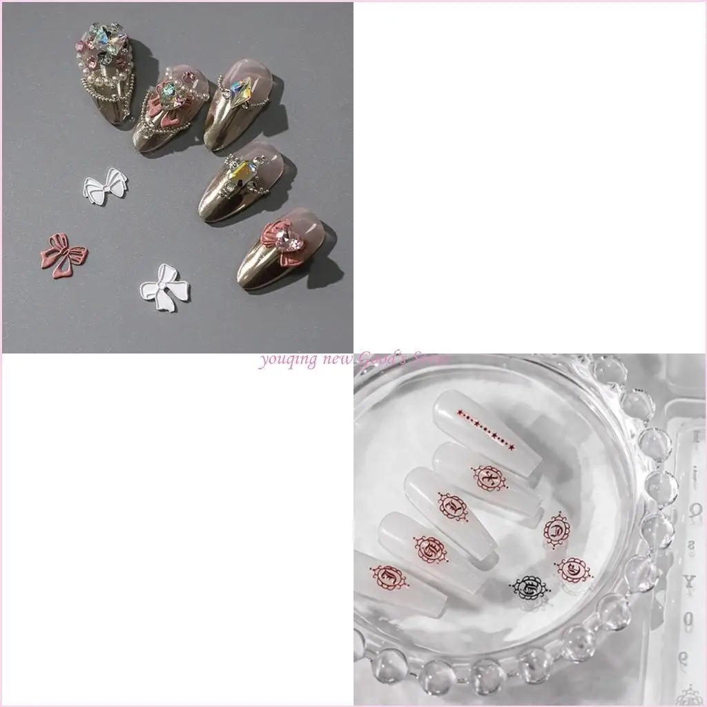 

57QA 3D различные размеры трафареты для штамповки ногтей в форме бабочки УФ-гель для маникюра форма для маникюра