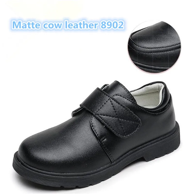 Spring Autumn Kids Leather Shoes For Boys Girls British Style Children's Casual Sneakers Genuine Leather Fashion College Shoes