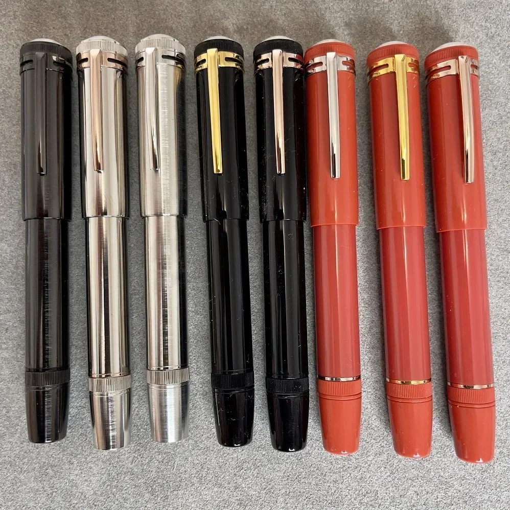 

2025 Heritage Collection 1912 Piston Ink Rotating Pen Tip Black Red Resin Fountain Pen 109049