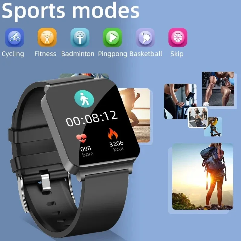 2024 New Blood Sugar Smart Watch Men ECG+PPG Heart Rate Body Temperature Monitor Women Smartwatch Fitness Tracker Sport Watches