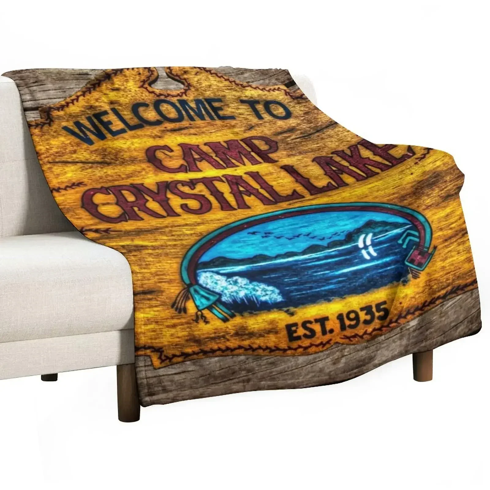 

Camp Crystal Lake Throw Blanket Blankets For Baby warm for winter anime Blankets