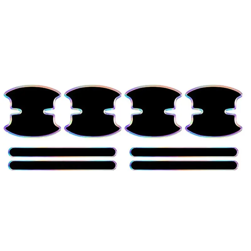 Leading-Universal Car Door Handle& Door Bowl Protector Stickers-8-Pack Exterior Accessories For Most Vehicles