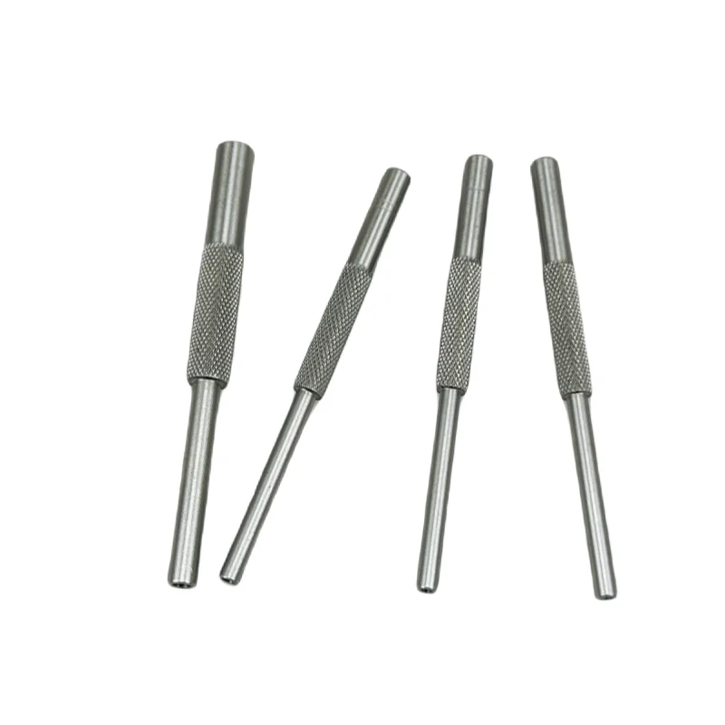 4pcs/set Steel Roll Pin Starters Punch Hollow End Tool Set Kit 1/16 5/64 3/32 1/8