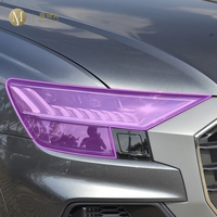 MUQSHI pre cut car headlight scratch resistant PPF/TPU protective film transparent/smoked black film refit For Audi Q8 2022-2024