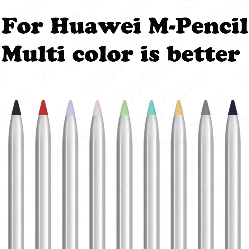 10Pcs Silicone Mute Nib Cover For Huawei M-pencil 1/2/3 Tip Cover Replaceable Tip For Ipad Pencil Stylus Pen Nib Protection Case