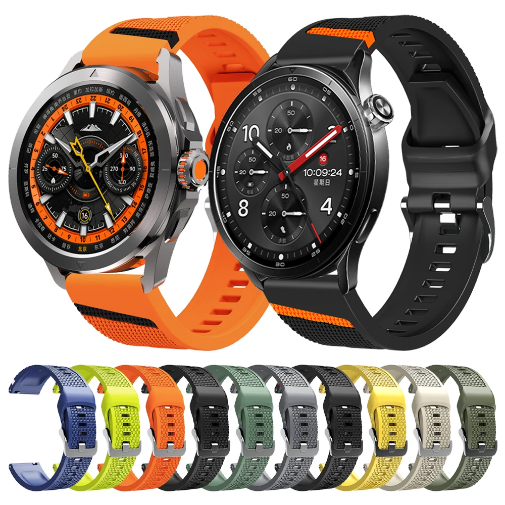 22mm Band For Xiaomi Watch 5 S5 S4 Sport Silicone Strap Mi Watch Color 2 Pro S3 S2 42mm 46mm S1 Pro/Active Bracelets Replacement