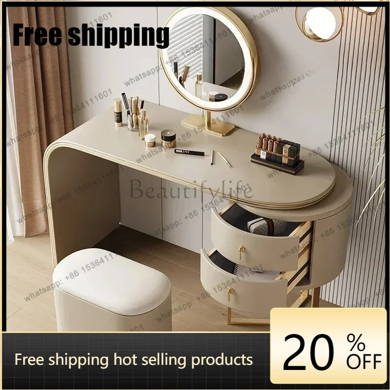 X4 Modern simple telescopic dresser Solid wood dressing table Complete makeup table Light luxury dresser Designer dresser