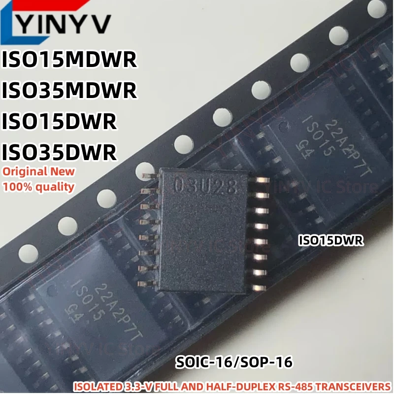5Pcs ISO15DWR ISO15 ISO15DW ISO15MDWR ISO15M ISO15MDW ISO35DWR ISO35 ISO35DW ISO35MDWR ISO35M ISO35MDW SOIC-16 New 100% Quality