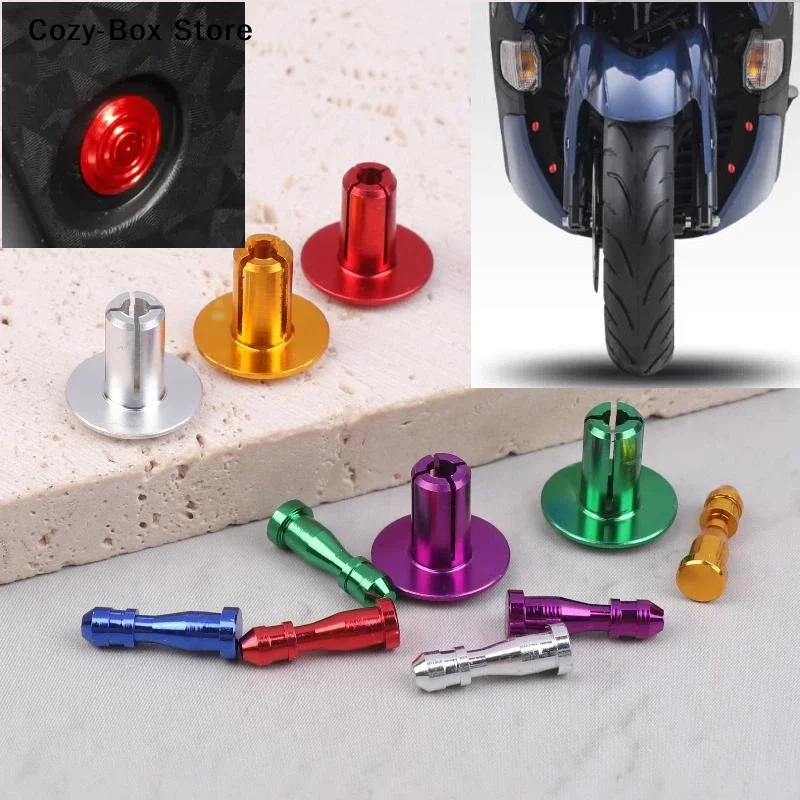[ZY]6Pcs Fit For XMAX300 XMAX250 XMAX 125 300 250 400 Aluminum Fairing Bolt Screw Frame Hole Cover Cap Motorcycle Accessories