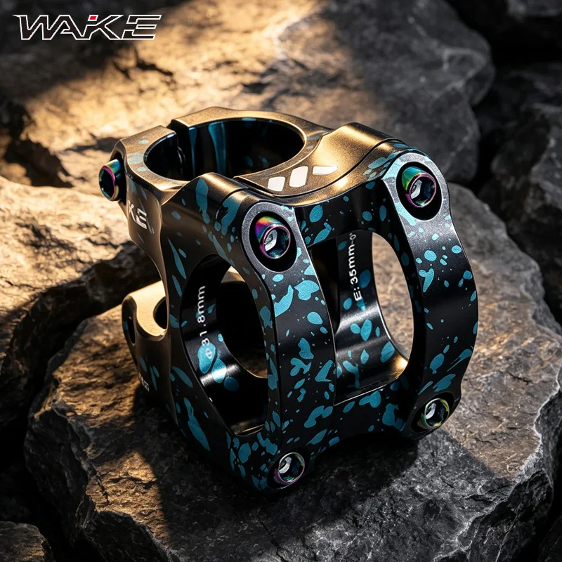 

WAKE Mountain Bike Handlebar Stem Ultralight MTB Power Short 35mm Bicycle Bridge 31.8mm Cycling Stem Riser Table Bicycle Parts
