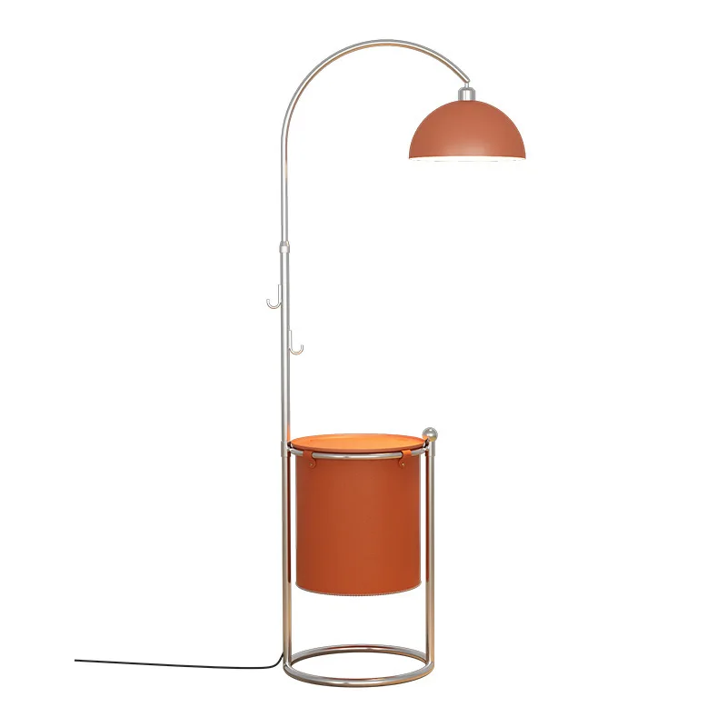 Support de table basse de luxe léger, lampe de canapé nordique intégrée, lampadaire haut de gamme pour chambre à coucher et chevet