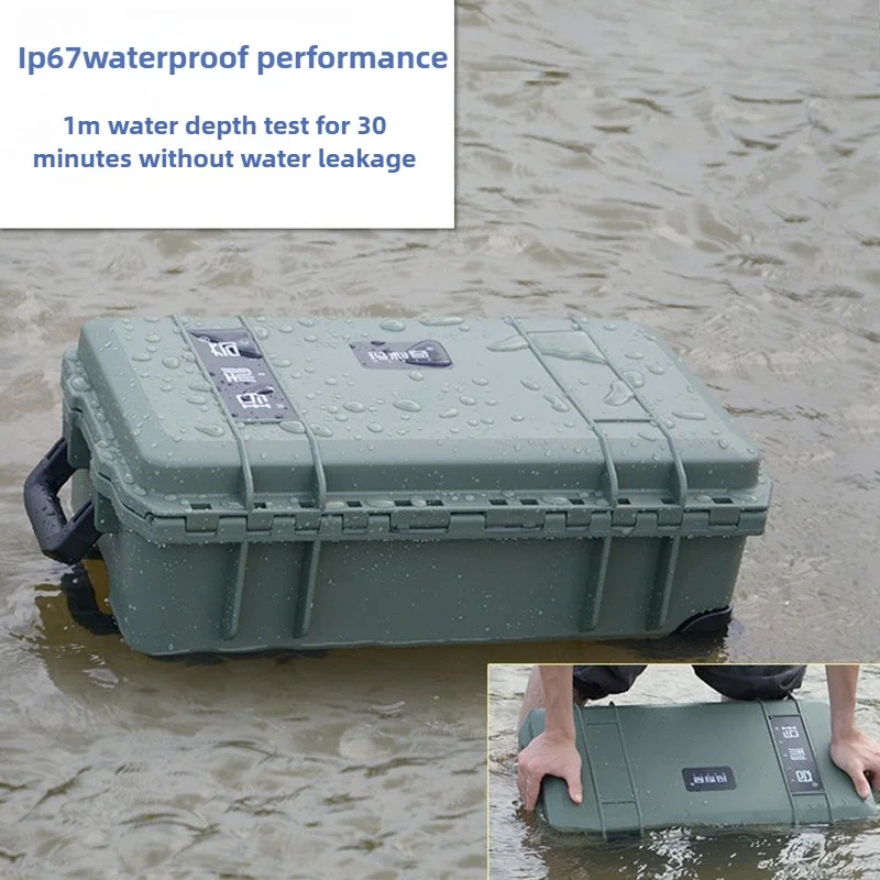 Pull Rod Protective Box Waterproof  Aviation Toolbox Equipment Instruments Photographic Boarding Case Tool Organizer with Sponge