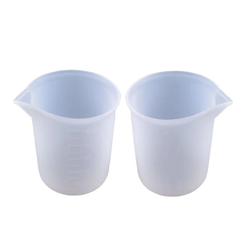 No-wash Silicone Measuring Cup DIY Handmade Tool With Scale 100ml Mixing Cup For Resin Craft Making Jewelry Tools