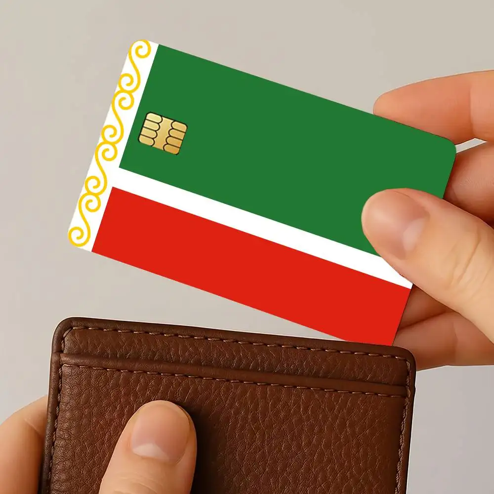 Flag Chechnya Credit Card Stickers Skin for Bank Debit Decorative Protection 4PCS Anti-scratch Waterproof
