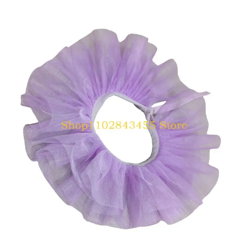 49MC Children Layered Ruffled Choker False Collar for Halloween and Theatrical Props