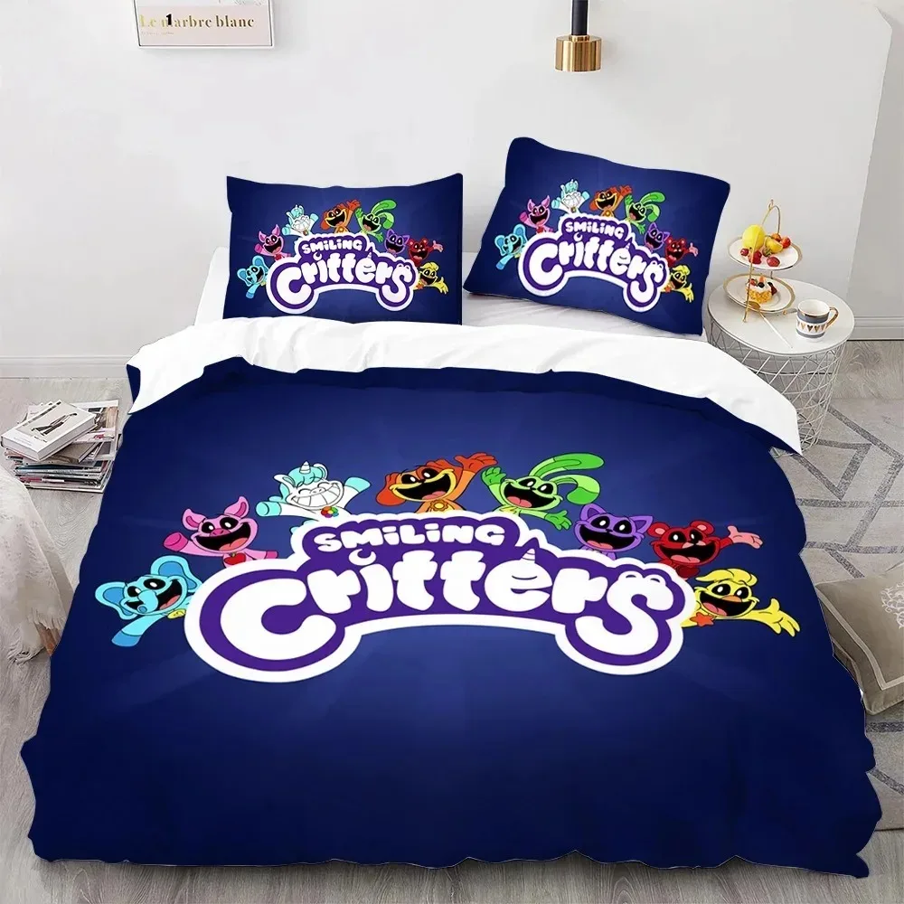 S-smiling Critters Cartoon Bedding Sets Exquisite Bed Supplies Set Duvet Cover Comforter Set Bedding Set Luxury Birthday Gift