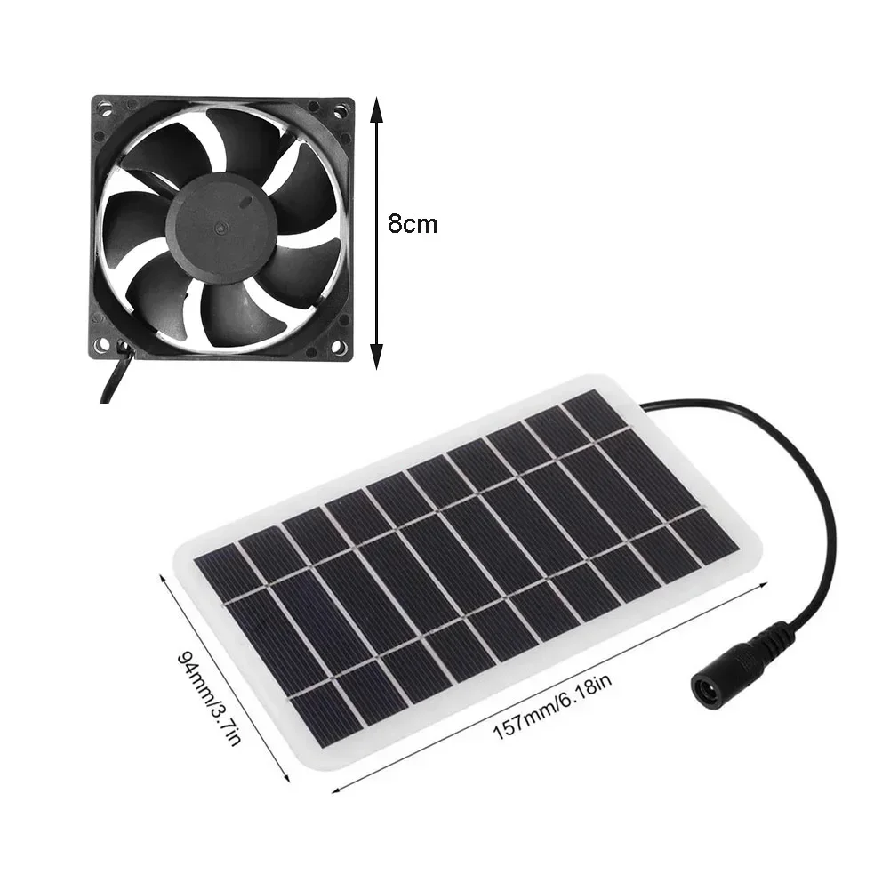 30W Solar Powered Panel Exhaust Roof Attic Fan Air Ventilation Van For Pet House Cool Down And Exhaust For Kitchens, Greenhouses