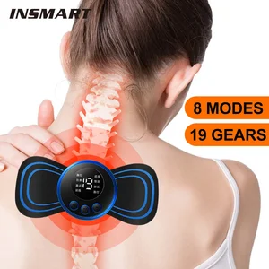 Mini Electric Massager Hals, Halsmassage, Halsrücken -EMS, Patch -Wirbel, 8 Modi, Linderung der Muskelrelaxationsinstrumente Ermüdung 10 Hauptverkaufsmassage im Nacken - №9