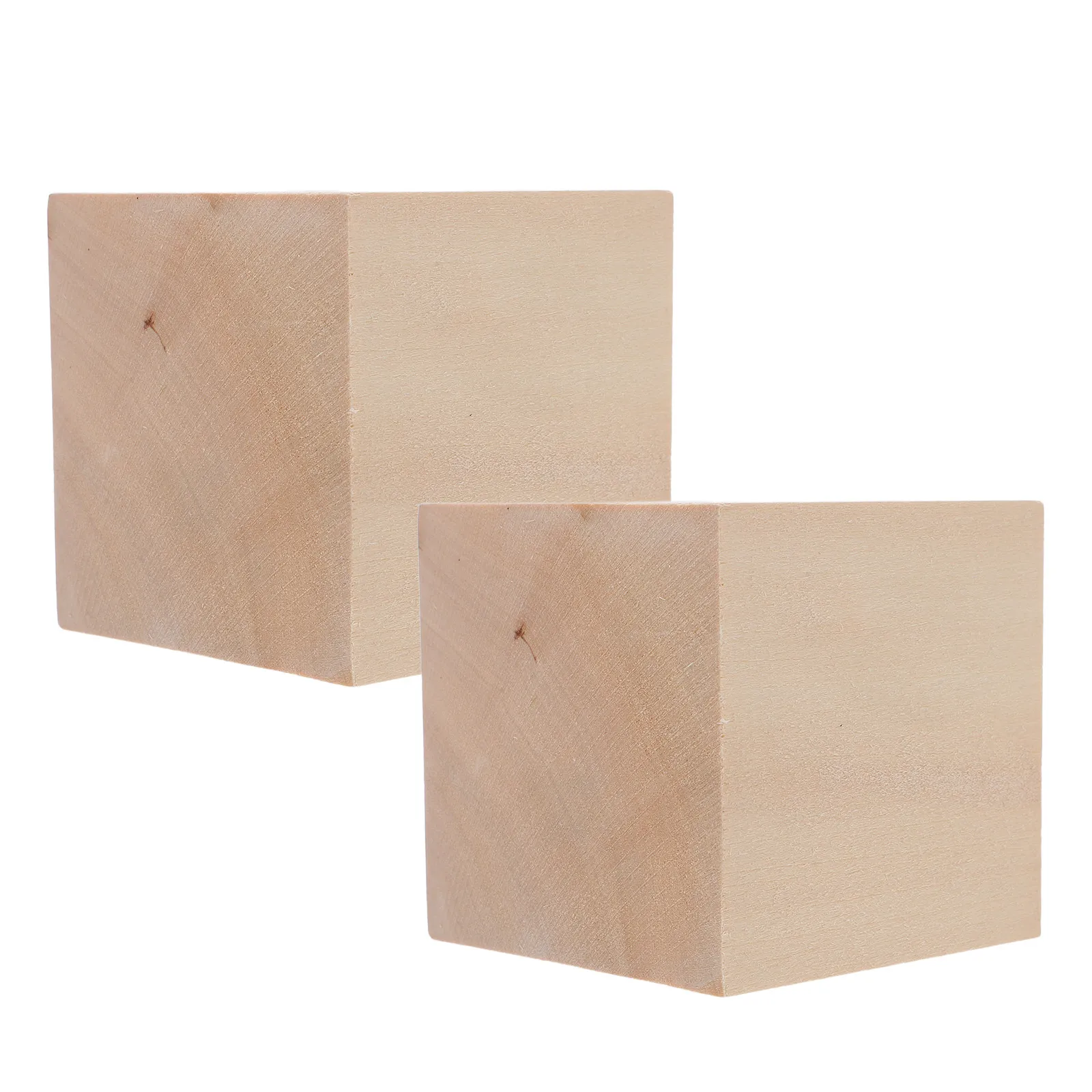 

2Pcs Basswood Carving Blocks Unfinished Wood Blanks for Whittling DIY Crafting 3x3x3 Soft Wood Blocks for Beginners Experts