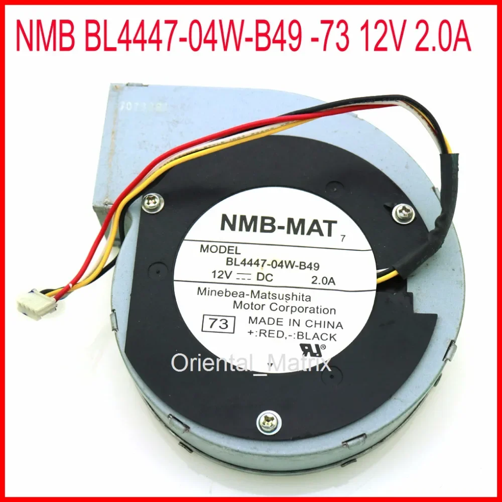 

NMB BL4447-04W-B49 -73 12 В 2,0 А 110*110*28 мм Вентилятор охлаждения инвертора