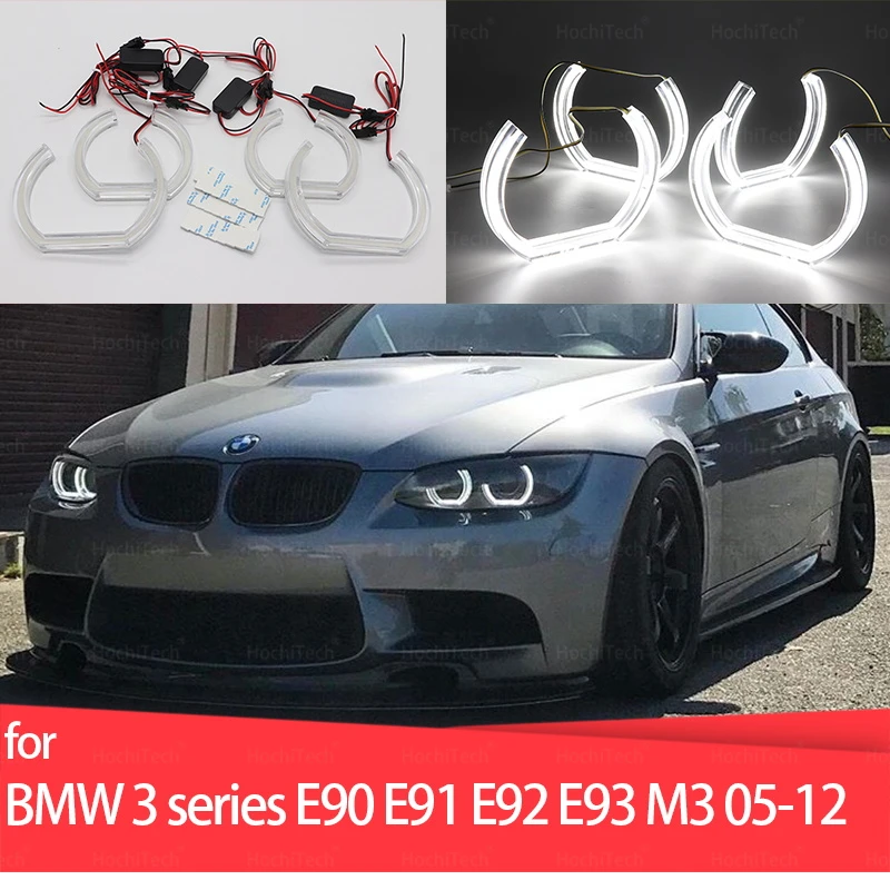 

for BMW 3 series E90 E91 E92 E93 M3 2005-2012 Ultra Bright Concept M4 Iconic Style LED Angel Eyes Halo rings kit Day light