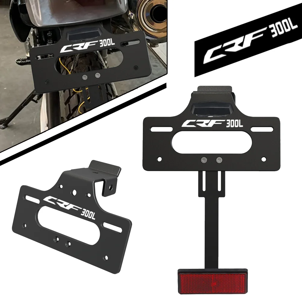 

CRF300L License Plate Holder Bracket Rear Tail Tidy Fender Eliminator Kit FOR HONDA CRF 300L CRF300L RALLY ABS 2021-2022-2023