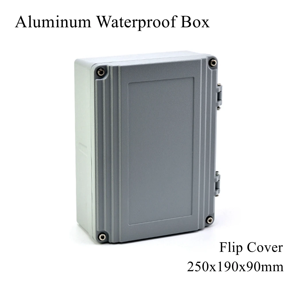 

250x190x90mm Aluminum Waterproof Box Dustproof Seal Project Case Switch Junction Enclosure Instrument Distribution Outdoor Cable