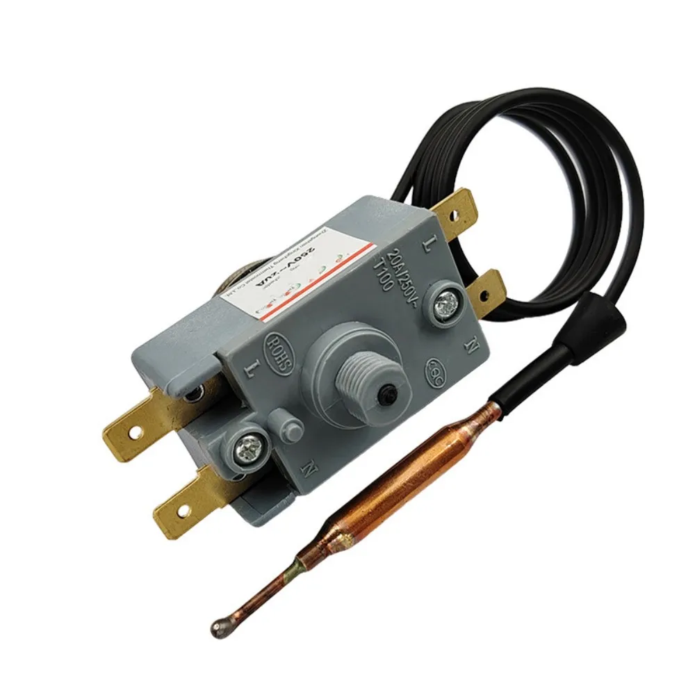 250VAC 20A 4 Pin Terminals Thermostat for Electric Water Heater Kettle WQS93-12 Water Heater Thermostat 250V 20A 4 Terminals image 2